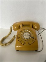 Vintage yellow telephone