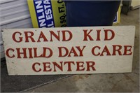 Grand Kid Day Care Sign