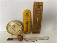 Local advertising thermometers and more