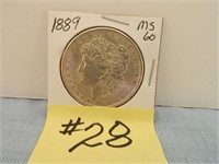 1889 MS60 Morgan Silver Dollar