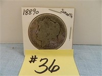 1889o Smooth Morgan Silver Dollar