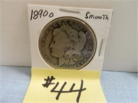 1890o Smooth Morgan Silver Dollar