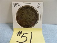 1890o Vf-20 Morgan Silver Dollar