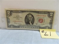 1963 Ser. $2 U.S. Note, Red Seal, Star Note, Crisp