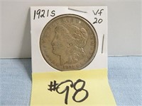 1921s Vf-20 Morgan Silver Dollar