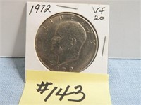 1972 Ike Dollar, Vf-20