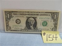 1969 Ser. $1 Federal Reserve Note, Green Seal,