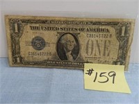 1928A Ser. $1 Silver Certificate "Funny Back" Bill
