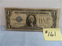 1928B Ser. $1 Silver Certificate "Funny Back" Bill