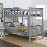 Solid Wood Twin over Twin Bunk Bed