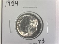 1954 Roosevelt Dime