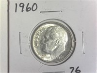 1960 Roosevelt Dime