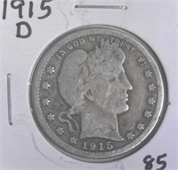 1915-D Barber Quarter