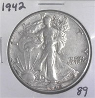 1942 Walking Liberty Half Dollar