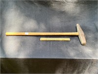 Railroad spike hammer