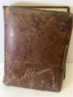 1800S VICTORIAN ERA LEATHER BOUND PHOTO ALBUM