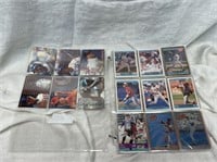 COLLECTION OF BASEBALL CARDS IN SLEEVE 11in T