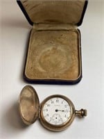 WALTHAM GOLD FILLED 15 JEWEL POCKET WATCH WITH