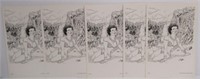 (5) 1977 George Perez Taween Prints. Measure: 11"