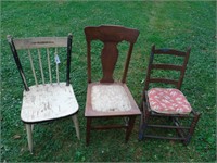Variuous Wooden Chairs (3)