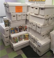 (66) Long White Boxes of Over 15,000 Comic Books