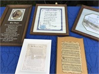Assortment of Religious Pictures & plaques