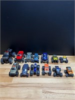 Bag of unbranded toy trucks