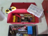Plano tool box with tools