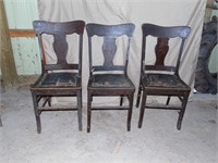 3 antique chairs