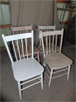 4 matching in shape Chairs