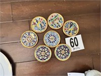 (7) Hand Painted Coasters (R 2)