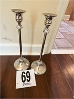Pair Of Silver Candlesticks (R 2)