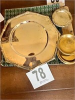 Silverplate Chargers And Coasters (R 2)