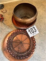 Copper Planters, Plate And Miscellaneous (R 3)