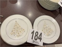 (2) Christmas Plates - Noritake (R 4)