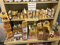 Burt's Bees Products - 2 Full Shelves