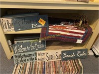 Painted Beach Signs - Bottom 2 Shelf Contents