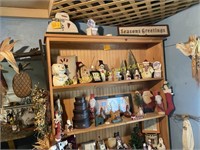 Craft Display Contents In and On Shelf