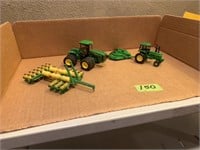 1/64 JD lot. Planter, mower,9520, sound guard