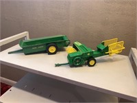 1/16 JD baler and spreader broken hitches