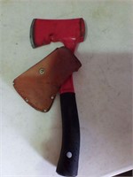 Hatchet with leather cover