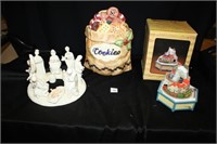 Christmas Décor items (3); Nativity Candle Holder