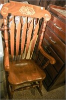 Wooden Rocking Chair 25" x 34" x 36" tall