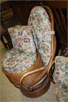 Bentwood Chairs (2) w/cushions and throw pillows