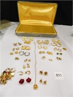 Pierced Earrings; Assorted Styles; 1-Necklace;