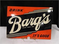 Barq's Sign; 14" x 20";