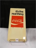 "It's the Real Thing" Coca Cola Metal Sign; 7