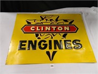 Clinton Engines Metal Sign; 17 1/2" x 23 1/2:
