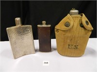 U.S. Canteen; 2-Flasks;