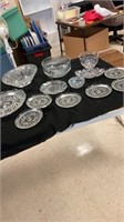 Misc crystal dish ware